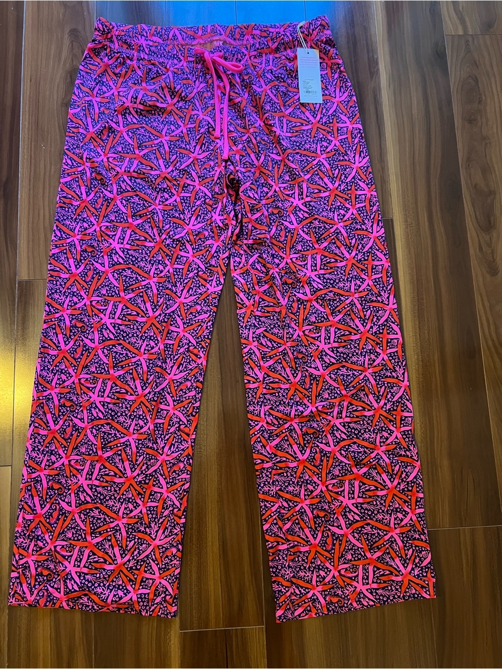 Lilly Pulitzer Pink & Red Starfish Lounge Pants